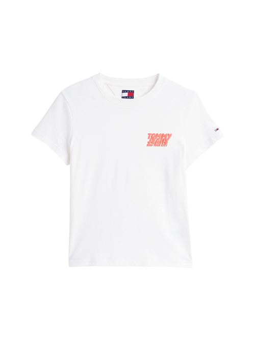 T-shirt bianca in cotone Tommy Jeans | DW0DW21338YBL